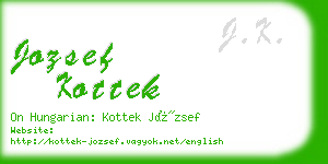 jozsef kottek business card